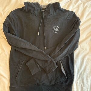 Aeropostale Black Hooded Sweatshirt with Gray Lining
